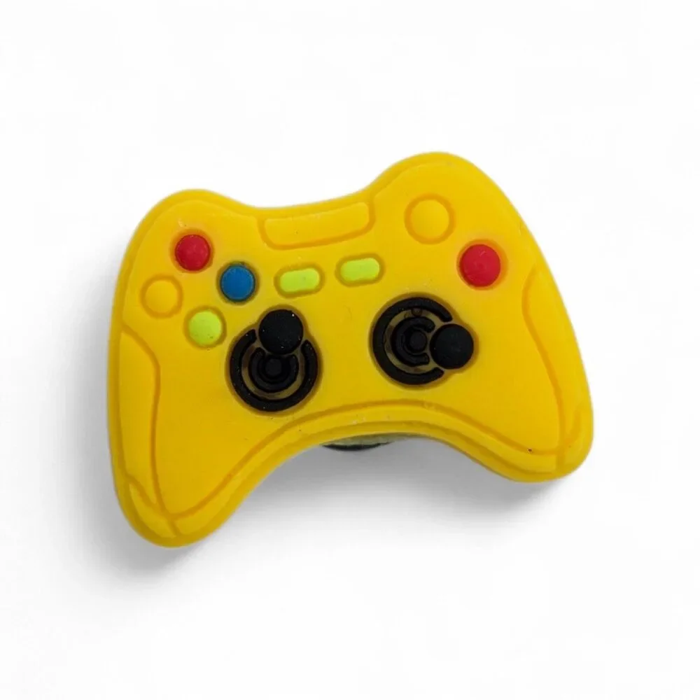 Gamer Shoe Charms – Retro Gaming Croc Charms with Controller, Arcade & Rubik’s